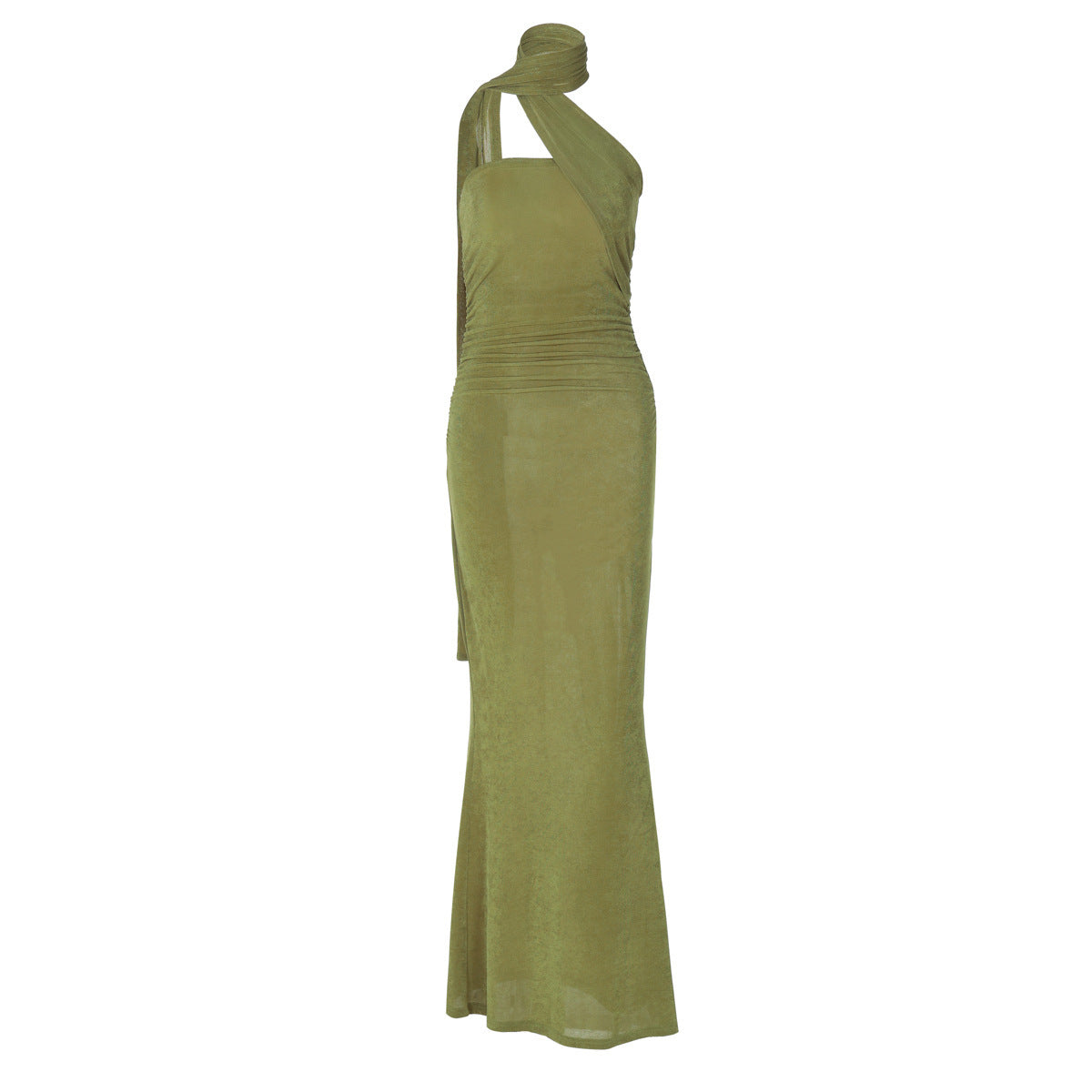 Street Style Slim-fit Long Ribbon Dress Women