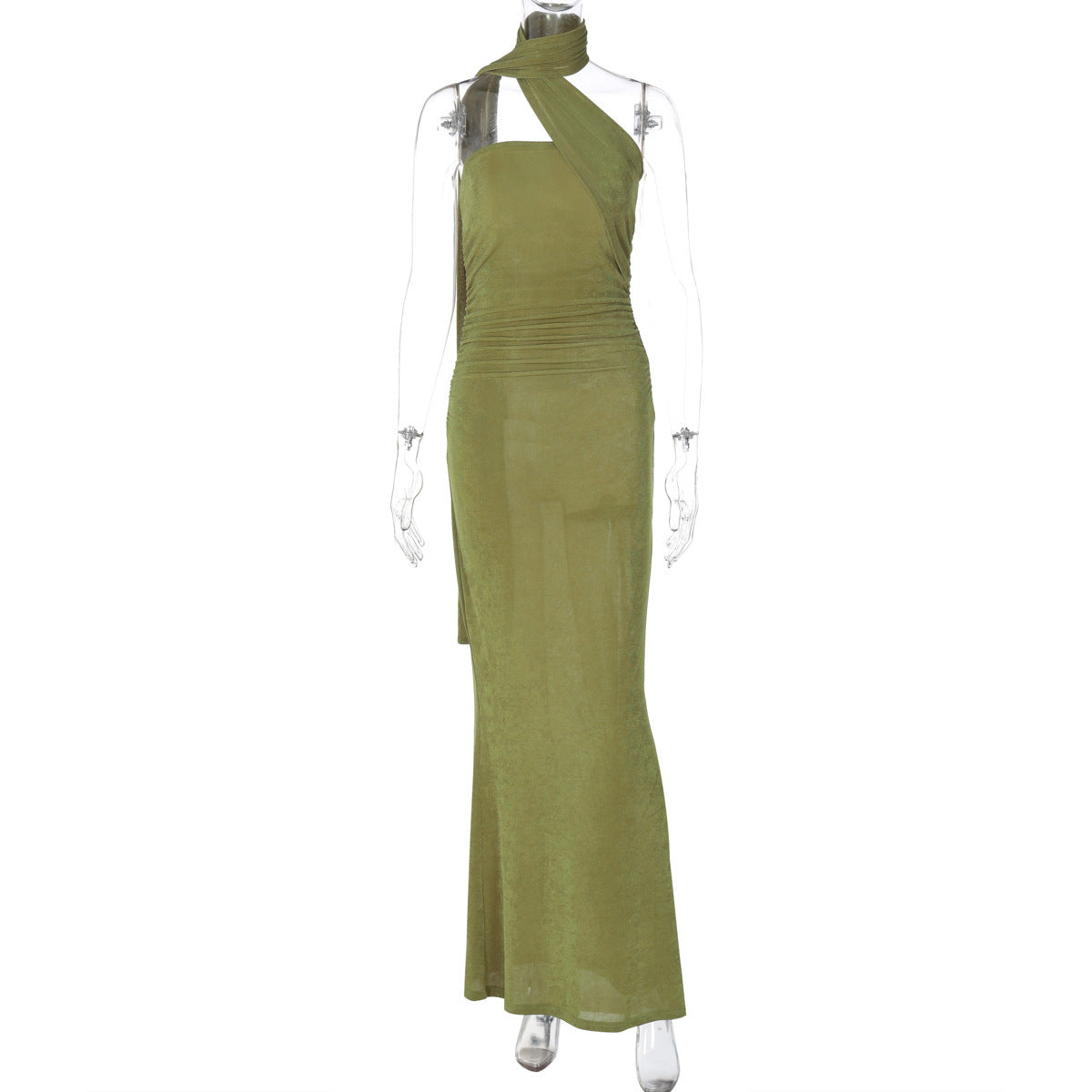 Street Style Slim-fit Long Ribbon Dress Women